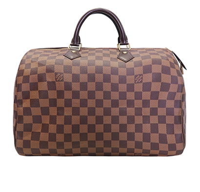 Speedy 35, &pound;695, Handbags, Brown, Canvas, Front view